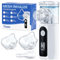 YOZISS Nébuliseur Aerosol Portable Enfant Adulte chat, Nébuliseur Silencieux Rechargeable, Inhalateur Portable pour Usage Domestique et en Voyage(Blanc perle)