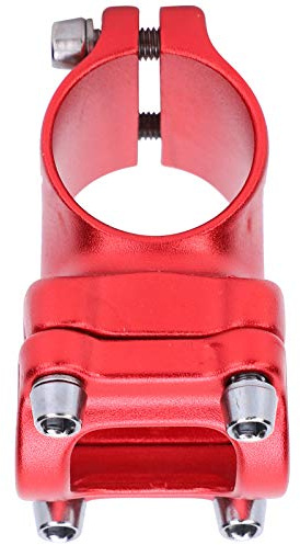 Yunseity Tige de Guidon Courte, Tige de Guidon Courte de Vélo Haute RÉSISTANCE Ultra-LÉGERE pour Vélo pour Les Enfants (Rouge)