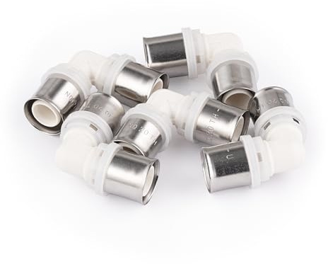 Coude PPSU multicouche à sertir égal Ø20 (x5 raccords) NOYON & THIEBAULT | profils de sertissage TH et U | système de sécurité anti-fuite LBP | 0 plomb | compatible eau potable