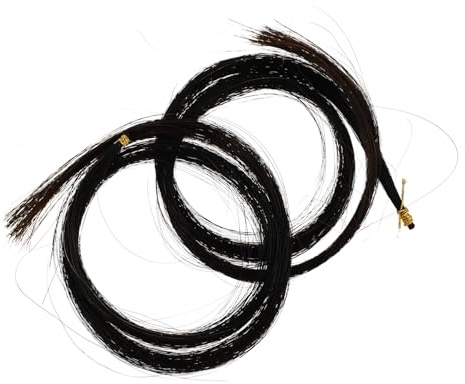 Gatuida Crin de Cheval d'Alto 2 Pièces Mèches pour Archet Accessoires de Réparation pour Alto Surface Lisse Ne Fait Pas Mal aux Doigts Longue Durée d'Utilisation