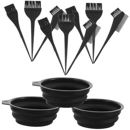 Anneome Kit De 3 Juegos De Tinte Profesional Para Salón De Belleza Kit De Coloración Para Mujeres Tazón Para Colores Tazón Para Tinte Herramienta Profesional Para