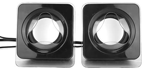 GOWENIC Mini Altoparlante Musicale Stereo USB 2.0, Suono Chiaro per Computer, Laptop, Desktop, Effetto Surround, Amplificatore di Potenza Integrato per attività Interne Ed Esterne,