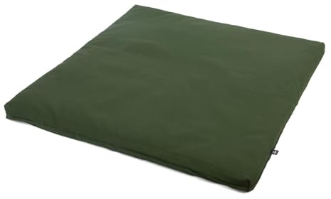 Bodhi Meditationsmatte ZABUTON | ECO Serie | Klassische Yoga Matte mit abnehmbarem Bezug aus 100% Bio-Baumwolle | Meditationsunterlage mit Reißverschluss | 80 x 80 x 5 cm