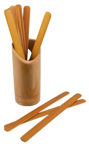 Beaupretty Juego de Adivinación Tradicional con 40 Palitos de Bambú Natural y Cubo de Almacenamiento, Accesorios Budistas para Juegos de Fortuna y Decoración Vintage