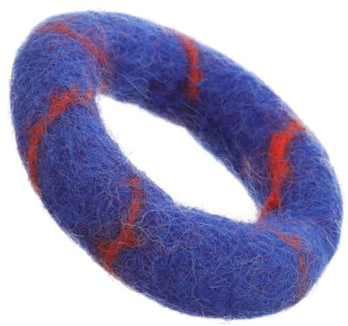 HYTROVE Coussin pour Bol Chantant Bouddhiste en Feutre de Laine Bleu, Antidérapant et Solide, Contemplation Prière