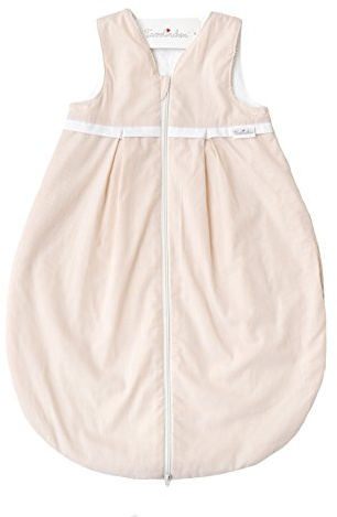 Tavolinchen - Sacco nanna estivo in spugna BoludaStrifen con pieghe, beige., 130 mm