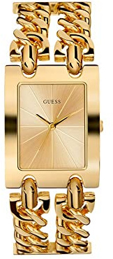 Guess Damen Analog Uhr Heavy Metal mit Edelstahl Armband