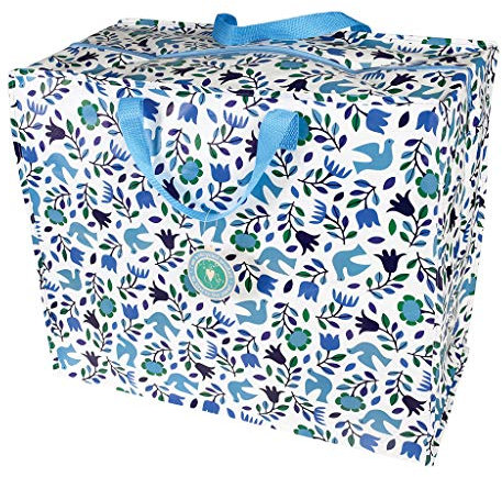 Rex London Große Aufbewahrungstasche mit Reißverschluss, robust und langlebig, 55 x 48 x 28 cm, 70 l, Motiv: Volkstauben