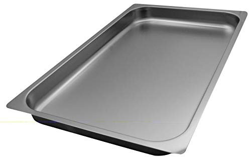 FNC1/1P040 Teglia Gastronorm 1/1 h40 in acciaio inox AISI 304 bordo piano