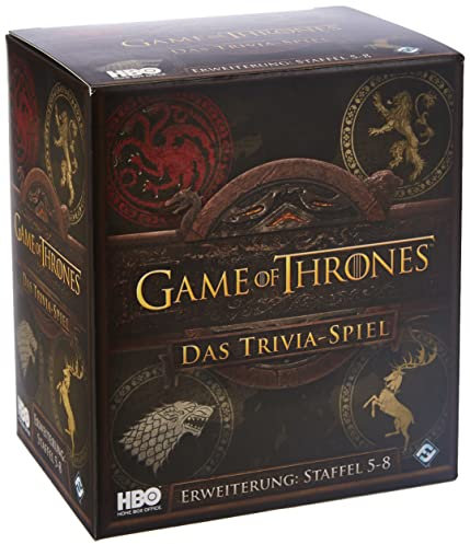 Asmodee Fantasy Flight Games FFGD0171 Game of Thrones: Das Trivia-Spiel - Episode 5-8 - Erweiterung, Experten-Spiel, Deutsch