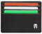 SPARTANO Porta Carte Credito Uomo con Protezione RFID, Portafoglio Slim Sottile Elegante con 6 Tasche per Tessere e 1 per Banconote - ARES (Nero)