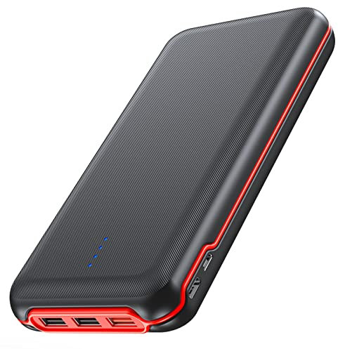 Elzle Power Bank 26800mAh, 22.5W QC3.0 20W USB C Carga Rapida, Cargador Externo con 4 Salidas 2 Entradas Led Lámpara, Cargador Portátil para iPhone 12 11 XS Samsung Huawei Tableta