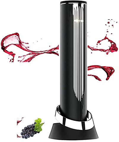 WERCHW Abre de Vino eléctrico, Botella de Vino eléctrico inalámbrico abrelatas de sacacorchos con Cortador de lámina, Vino vulnerado, Tapones de vacío, abridores de Botellas de Vino Reutilizables con