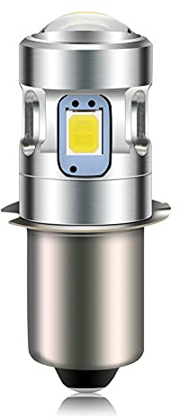 Ruiandsion P13.5S LED Upgrade Flashlight Bulbs PR2 3V 2835 4SMD Chips LED Bulb with Projector Replacement for 2 Cell C&D Flashlights Torch Work Lights,White