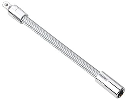 Omninmo 1-Piece Wrench Sleeve Extension Rod, 1/4 Socket Wrenches Drive Head, Bendable Flexible Socket Extension Bar Shaft