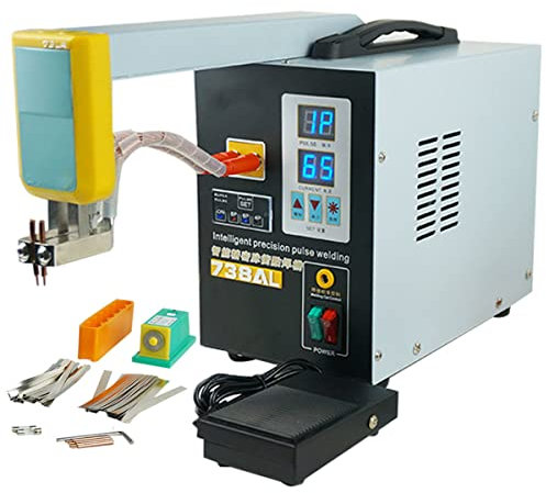 Saldatrice a Punti a impulsi per Batteria al Litio 18650 14500, saldatrice a Punti a Batteria, saldatrice a Punti a Braccio telescopico Staccabile Magnetico da 3,6 KW