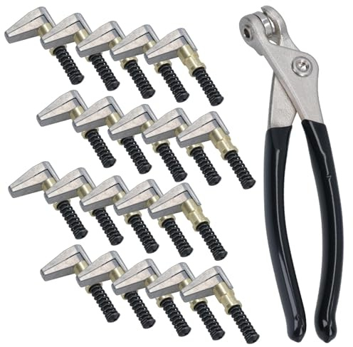 20 x Cleco sidokantklämmor fästelement grepp 19 mm öppen 25 mm djup + tång