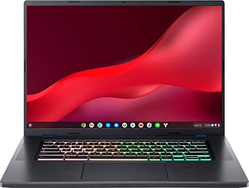 acer Chromebook 516 GE 2023 Cloud Gaming Laptop 16 WQXGA IPS 120Hz 12-Core Intel i5-1240P 8GB RAM 256GB SSD Intel Iris Xe Graphics Wi-Fi 6E Four-Zone RGB Backlit Keyboard Chrome OS w/ONT 32GB USB