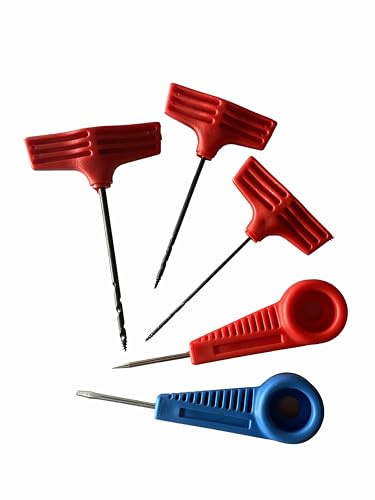 Linic Products UK Made 5 Piece Twist Gimlet Bradawl Screw Awl Set Wood Boring Pilot Hole Making Tools. Woodworking Gimlets Set. (W8087). Free UK Postage.