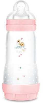 MAM Easy Start Babyflasche 320 ml, Anti-Kolik-Fläschchen für gemischtes Stillen, reduziert Luftblasen und das Risiko von Koliken, Babyzubehör 4+ Monate, selbststerilisierend und mit Sauger Größe 3