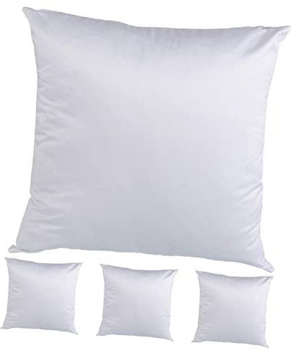 SEWOART 4stücke Weiß Sublimations-kissenbezüge Blanko-kissenbezüge Für Wärmeübertragung DIY-Kissenbezug Sofa-Kissenbezug Kissenschutz