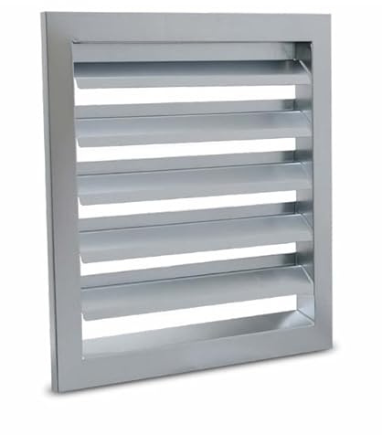 Griglia di protezione dalle intemperie in acciaio zincato, pannelli esterni (larghezza x altezza 300 x 400 mm)