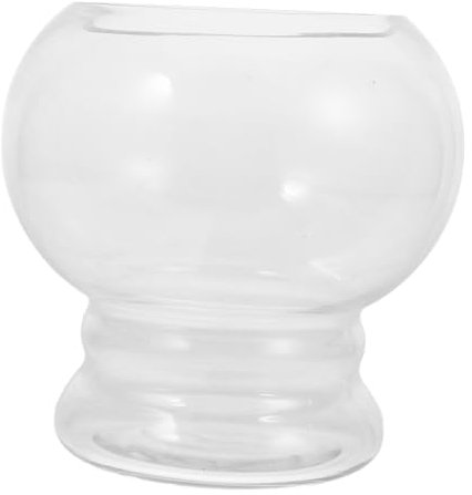 ABOOFAN Transparentes Glasfischglas Kleines Glasfischglas Desktop-kleinfischtank Landschaftsbautank Mini-Aquarium Für Home Office