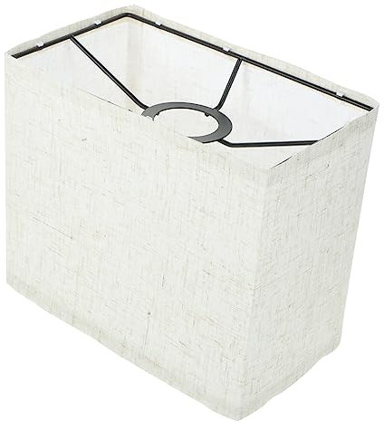 STOBOK Kleiner Lampenschirm E27 Lampenfassung Stoff Lampenschirm Steh Lampenabdeckung Creme Eckig Viereckige Für Tischlampe Wohnzimmer Schlafzimmer
