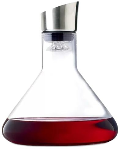 Carafe à vin – Carafe à vin en verre de 1500 ml avec distributeur intégré | Carafe à vin en unique, décanteur de vin rouge, décanteur soufflé à la bouche pour vin blanc et rouge