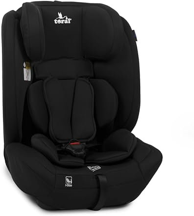 Toral Alzador Coche Niño - Silla Coche Grupo 1 2 3 i-Size - Desde 76-150 cm - Silla Coche Bebe - Elevador coche niño y niña - Silla bebe coche Modelo Silverstone Negro