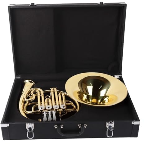 Waldhorn Waldhorninstrument Vier Klappen Messingmaterial Einreihig Leistungstest Klasse B Flache Stimmung Für Erwachsene