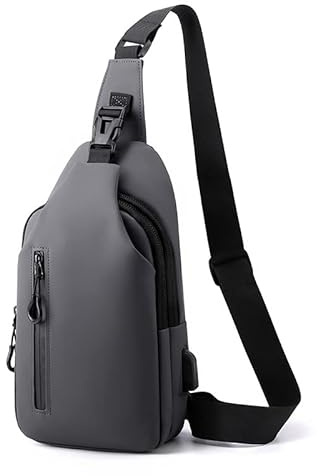 Sixfox Luminzo Umhängetasche Herren Klein, Leichte & Wasserdichte Sling Bag für Männer, Brustbeutel/Crossbody Bag für Travel, Festival, Alltag, Wandern & Radfahren