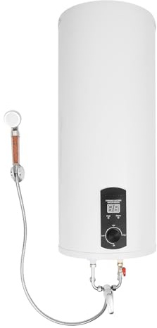 Goddlgjik60L Boiler 2KW 220V Durchlauferhitzer Küche Smart Warmwasserboiler | mit Temperaturanzeigee, Wasserboiler, Temperatur einstellbar 77-167°F, für Toiletten RV Badezimmer Friseursalons