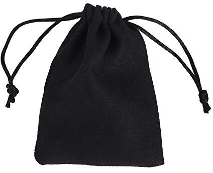 Duokon 10 x Beutel mit Kordelzug, Schmuckbeutel Weiche Beutel mit Kordelzug, Doppelseitige Schmuck Partys Beutel Würfel Beutel Kunst Wildleder Dice Bag