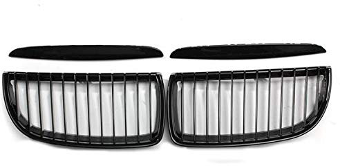 Viviance Grille de calandre avant noir brillant compatible avec BMW E90 E91 320i 323i 325i 330i 320d 335i 2005-2008