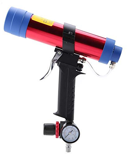 Cartridge Air Caulking Gun, Aluminum Alloy 310ML Pneumatic Glass Glue Sealant Gun Cartridge Gun Paint & Decorating Tool