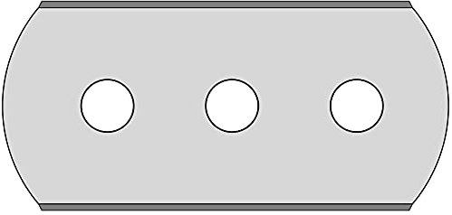 Pangolino Cuchillas de repuesto para tiras de alfombra, 20 unidades (2 x 10 unidades)