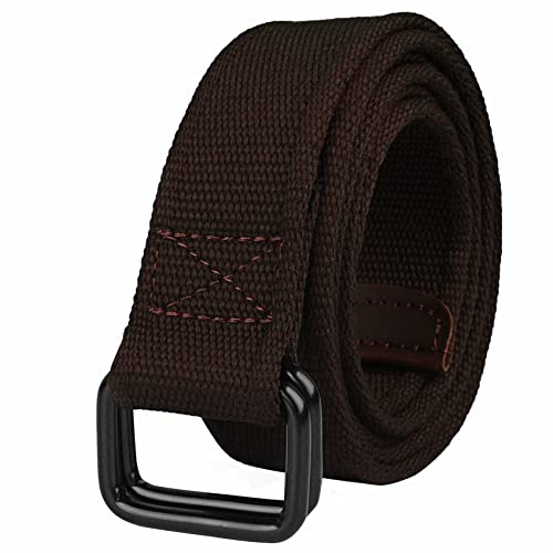 Drizzte Gürtel Übergröße Herren Komfortabel Stoffgürtel Männer Braun Herrengürtel 150cm
