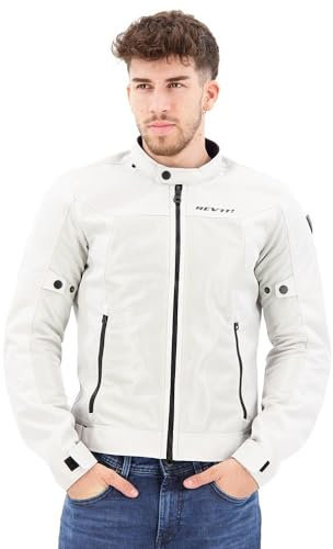 Revit Eclipse 2 Motorrad Textiljacke, silber, 2XL