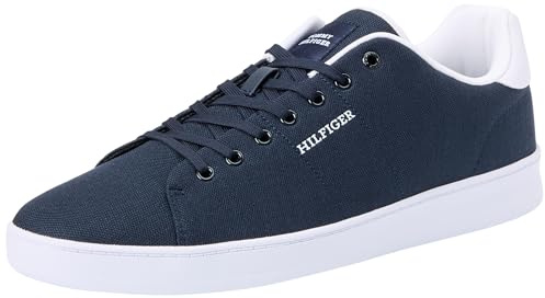 Tommy Hilfiger Herren Cupsole Sneaker Schuhe, Blau (Desert Sky), 44
