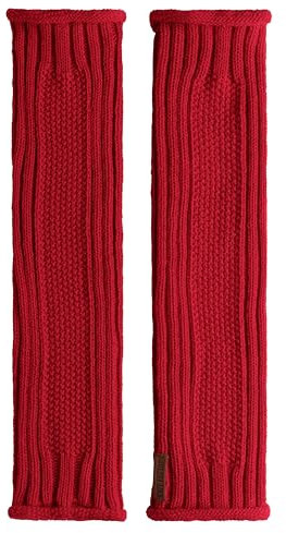 KNIT FACTORY - Kick Beinwärmer - Stulpen für Damen - Damen Wadenwärmer aus Wolle - Leg Warmers - Für Herbst und Winter - Bright Red