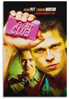 Fight Club Retro Filme Poster 90er Jahre Vintage Leinwand Poster Wandkunst Bild Drucke Hängende Foto Deko