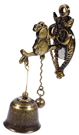 IMIKEYA 2stücke Hängende Dekorative Türglocke Metall Retro Stil Gourd Türklingel Für Eingang Wanddekoration Garten Restaurant Und