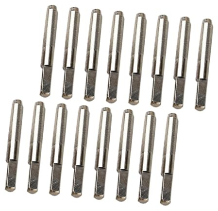 16stücke Metall Harnensaitennagel für Leier und Guzheng Silber | Einfache Montage, Feine Verarbeitung, Leicht Austauschbar, Formstabil, Zither Instrument