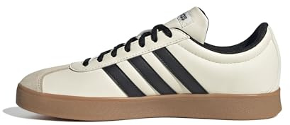 adidas Women's Vl Court Base Shoes, Cream White/Core Black/Crystal Sand, 5 UK