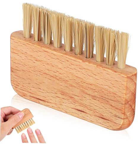 BELLIFFY Holz Nagelbürste Mit Dichten Steifen Borsten Handfreundlicher Polierter Griff Fingernagelbürste Für Gründliche Reinigung Nagelpflege Zu Hause Und Profi