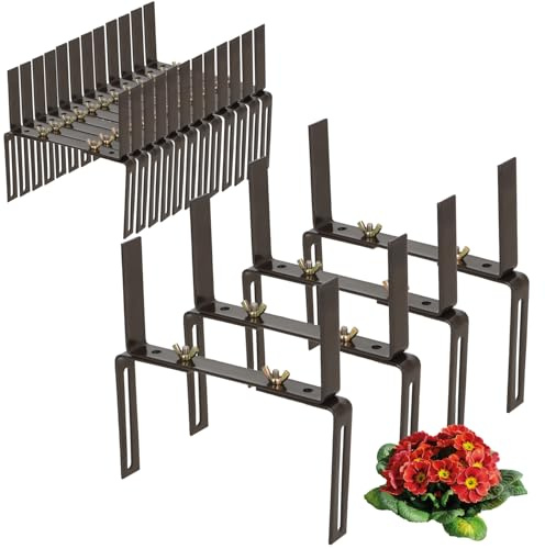 COM-FOUR® 16x blomlådehållare för balkongräcken och räcken