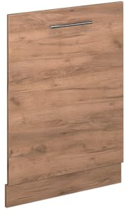 Vicco Façade de Lave-Vaisselle Fame-Line, Chêne doré, 60cm | Pour lave-vaisselle tout intégrable de 60 cm · Sans plan de travail · Adapté à la façade de cuisine · Librement combinable