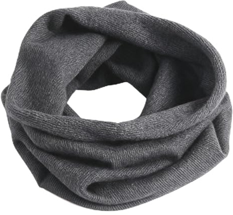 YWTAENOH Cashmere Knitted Loop Scarf Warmer Cold Weather Neck Gaiter Soft Chunky Scarf for Men and Women
