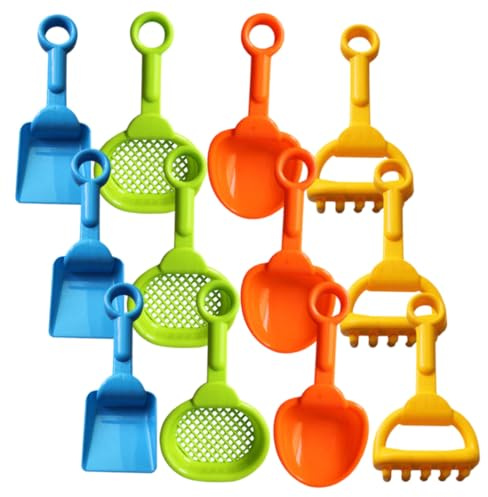 HONITANO Sand Digging Plastic Beach Rake Sifter Shovel Tools for Outdoor Play Coordination Enhancer Suitable for Beach Garden Sandbox and Fun Random Color